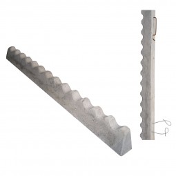 Cale béton trapèze ondulée double fixation enrobage 40 mm