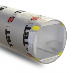 Tube de coffrage TBT 55 x 60 cm angles chanfreinés - Lg 3 ml