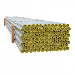 Tube garde-corps bouchonné galvanisé  Ø33.7 mm - Lg 3.00 ml