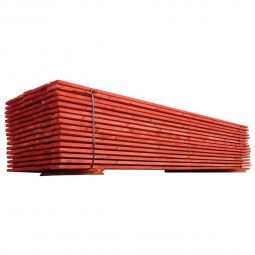 Planche rouge 27 x 150 x 4000 mm