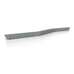 Cale béton trapèze zigzag enrobage 40 mm - Lg 800 mm